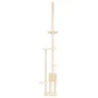Árbol rascador para gatos de suelo a techo crema 258,5-284,5 cm de , Mobiliario para gatos - Ref: Foro24-171717, Precio: 81,5...