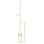 Floor to ceiling cat scratching tree cream 258.5-284.5 cm by , Cat furniture - Ref: Foro24-171717, Price: 80,63 €, Discount: %