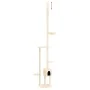 Árbol rascador para gatos de suelo a techo crema 258,5-284,5 cm de , Mobiliario para gatos - Ref: Foro24-171717, Precio: 81,5...