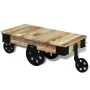 Coffee table with wheels rough mango wood by , Coffee table - Ref: Foro24-243280, Price: 276,39 €, Discount: %