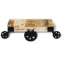 Coffee table with wheels rough mango wood by , Coffee table - Ref: Foro24-243280, Price: 276,39 €, Discount: %