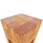 Solid mahogany wood stool by , Folding stools and chairs - Ref: Foro24-244502, Price: 68,55 €, Discount: %