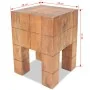Solid mahogany wood stool by , Folding stools and chairs - Ref: Foro24-244502, Price: 68,55 €, Discount: %