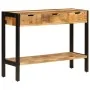 Sideboard with 3 drawers solid mango wood 110x35x75 cm by , Sideboards - Ref: Foro24-247406, Price: 187,19 €, Discount: %