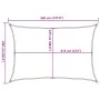 Light green HDPE sail awning 160 g/m² 2.5x3.5 m by , Umbrellas - Ref: Foro24-311288, Price: 26,81 €, Discount: %