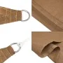 HDPE sail awning taupe gray 160 g/m² 2.5x2.5x3.5 m by , Umbrellas - Ref: Foro24-311416, Price: 17,77 €, Discount: %