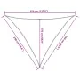 HDPE sail awning taupe gray 160 g/m² 2.5x2.5x3.5 m by , Umbrellas - Ref: Foro24-311416, Price: 17,77 €, Discount: %