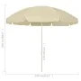 Yellow sand beach umbrella 240 cm by , Umbrellas - Ref: Foro24-314711, Price: 29,02 €, Discount: %