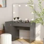 Make-up Waschtisch LED-Leuchten MDF grau glänzend 110x55x145 cm von , Schlafzimmerkommoden - Ref: Foro24-331551, Preis: 298,4...