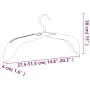 Extendable hangers 5 units gray by , Hangers - Ref: Foro24-344387, Price: 15,95 €, Discount: %