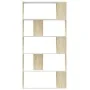 Estantería/divisor espacios blanco y roble sonoma 80x24x159 cm de , Librerías y estanterías - Ref: Foro24-800104, Precio: 66,...