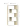 Estantería/divisor espacios blanco y roble sonoma 80x24x159 cm de , Librerías y estanterías - Ref: Foro24-800104, Precio: 66,...