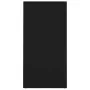 Black plywood shoe cabinet 31.5x35x70 cm by , Shoe racks and shoe organizers - Ref: Foro24-808983, Price: 45,46 €, Discount: %
