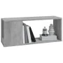 TV furniture plywood concrete gray 80x24x32 cm by , TV Furniture - Ref: Foro24-809111, Price: 28,94 €, Discount: %