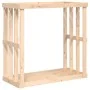 Brennholzhalter aus massiver Kiefer für den Außenbereich 108x52x106 cm von , Brennholztaschen und -halter - Ref: Foro24-82262...