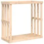 Soporte para leña de exterior madera maciza pino 108x52x106 cm de , Bolsas y soportes de leña - Ref: Foro24-822626, Precio: 8...