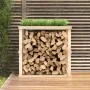 Brennholzhalter aus massiver Kiefer für den Außenbereich 108x52x106 cm von , Brennholztaschen und -halter - Ref: Foro24-82262...