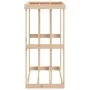 Brennholzhalter aus massiver Kiefer für den Außenbereich 108x52x106 cm von , Brennholztaschen und -halter - Ref: Foro24-82262...
