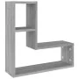 Estante pared 2 uds madera contrachapada gris Sonoma 50x15x50cm de , Estantes y estanterías - Ref: Foro24-826642, Precio: 29,...