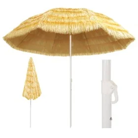 Hawaii style natural beach umbrella 300 cm by , Umbrellas - Ref: Foro24-44549, Price: 76,23 €, Discount: %