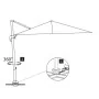 Sombrilla jardín voladiza con palo de aluminio arena 400x300 cm de , Sombrillas - Ref: Foro24-44633, Precio: 341,27 €, Descue...