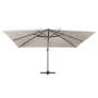 Ausleger Regenschirm LED-Leuchten und Aluminium-Sandstange 4x3 m von , Sonnenschirme - Ref: Foro24-47004, Preis: 412,67 €, Ra...