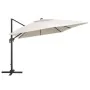 Ausleger Regenschirm LED-Leuchten und Aluminium-Sandstange 4x3 m von , Sonnenschirme - Ref: Foro24-47004, Preis: 412,67 €, Ra...