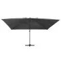 Ausleger Schirm LED Leuchten Aluminium anthrazit Stange 4x3 m von , Sonnenschirme - Ref: Foro24-47006, Preis: 394,69 €, Rabat...