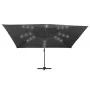 Ausleger Schirm LED Leuchten Aluminium anthrazit Stange 4x3 m von , Sonnenschirme - Ref: Foro24-47006, Preis: 394,69 €, Rabat...