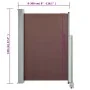 Brown retractable garden side awning 120x300 cm by , Umbrellas - Ref: Foro24-48343, Price: 75,85 €, Discount: %