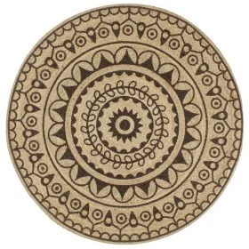 Handgewebter Juteteppich mit dunkelbraunem Aufdruck 90 cm von , Teppiche - Ref: Foro24-133704, Preis: 31,05 €, Rabatt: %