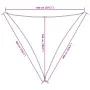 Blue Oxford fabric triangular sail awning 6x6x6 m by , Umbrellas - Ref: Foro24-135570, Price: 54,55 €, Discount: %