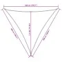 Yellow Oxford fabric triangular sail awning 5x5x5 m by , Umbrellas - Ref: Foro24-135620, Price: 53,19 €, Discount: %