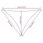 Triangular sail awning Oxford fabric orange 2.5x2.5x3.5 m by , Umbrellas - Ref: Foro24-135719, Price: 22,68 €, Discount: %