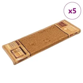 Selbstklebende Treppenmatten 5 Stück beige 65x21x4cm von , Treppenmatten - Ref: Foro24-149840, Preis: 32,48 €, Rabatt: %