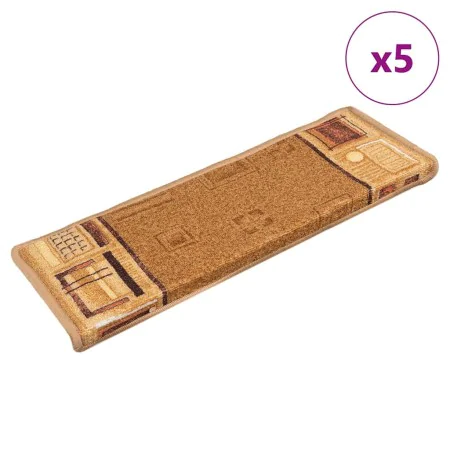 Selbstklebende Treppenmatten 5 Stück beige 65x21x4cm von , Treppenmatten - Ref: Foro24-149840, Preis: 32,48 €, Rabatt: %