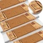 Self-adhesive stair mats 5 pcs beige 65x21x4cm by , Stair mats - Ref: Foro24-149840, Price: 32,48 €, Discount: %