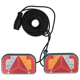 Anhängerleuchten 2 Stück rote LED-Lampe 24x5x14,5 cm 12V von , Leuchten für Kraftfahrzeuge - Ref: Foro24-152899, Preis: 96,97...