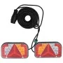 Trailer lights 2 pcs red LED bulb 24x5x14.5 cm 12V by , Lights for motor vehicles - Ref: Foro24-152899, Price: 96,97 €, Disco...