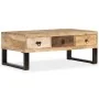 Mesa de centro con 3 cajones madera maciza de mango 90x50x35 cm by , Coffee table - Ref: Foro24-244942, Price: 219,19 €, Disc...