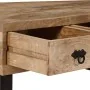 Mesa de centro con 3 cajones madera maciza de mango 90x50x35 cm by , Coffee table - Ref: Foro24-244942, Price: 219,19 €, Disc...
