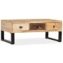 Mesa de centro con 3 cajones madera maciza de mango 90x50x35 cm by , Coffee table - Ref: Foro24-244942, Price: 219,19 €, Disc...