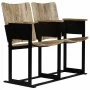 Banco de 2 plazas de madera maciza de mango y acero de , Sillones - Ref: Foro24-244954, Precio: 127,03 €, Descuento: %