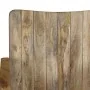 Banco de 2 plazas de madera maciza de mango y acero de , Sillones - Ref: Foro24-244954, Precio: 127,03 €, Descuento: %