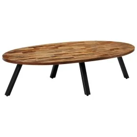 Oval coffee table made of solid recycled teak 120x60x30 cm by , Coffee table - Ref: Foro24-245417, Price: 158,69 €, Discount: %