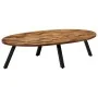Oval coffee table made of solid recycled teak 120x60x30 cm by , Coffee table - Ref: Foro24-245417, Price: 158,69 €, Discount: %