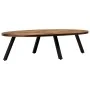 Oval coffee table made of solid recycled teak 120x60x30 cm by , Coffee table - Ref: Foro24-245417, Price: 158,69 €, Discount: %