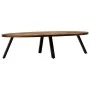 Oval coffee table made of solid recycled teak 120x60x30 cm by , Coffee table - Ref: Foro24-245417, Price: 158,69 €, Discount: %