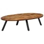 Mesa de centro ovalada de teca maciza reciclada 120x60x30 cm de , Mesas de centro - Ref: Foro24-245417, Precio: 158,69 €, Des...