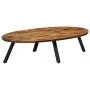 Oval coffee table made of solid recycled teak 120x60x30 cm by , Coffee table - Ref: Foro24-245417, Price: 158,69 €, Discount: %
